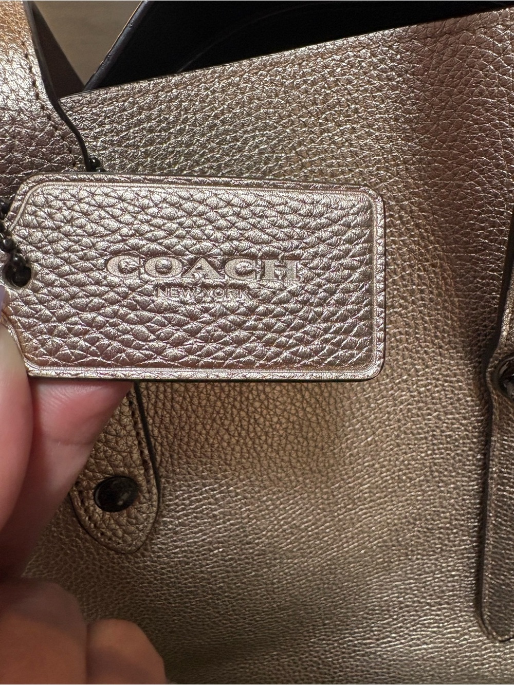Coach metallic market tote large - Picture 4 of 6